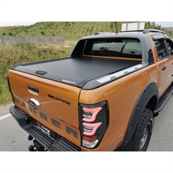 Roll cover Mountain Top - Sort fra RealTruck til Ford Ranger Raptor D/C Årgang 2019+ og Wildtrak Årgang 2011+